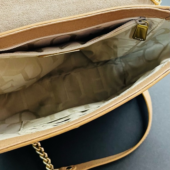 Furla Ginevra Mini Crossbody Genuine Leather Beige Shoulder Bag - Picture 5 of 7